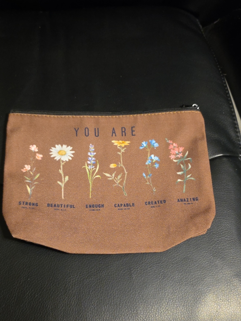 You Are Floral Canvas Cosmetic Pouch - Various 5 Piece Bundle - Picture 3 of 6